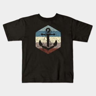 Anchor | 70's Vintage Cracked Style Kids T-Shirt